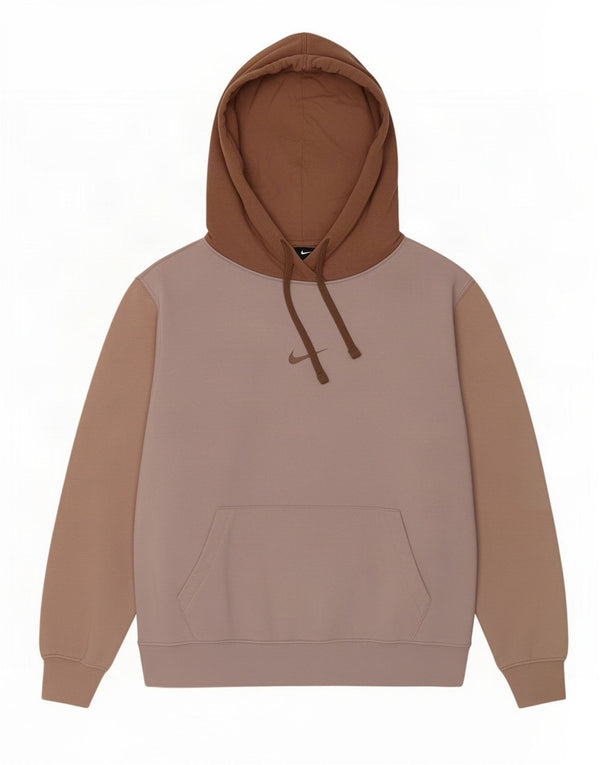 Nike Damen-Pullover mit übergroßem Kapuzenpullover, Gr. 6, XS, Pink, Colourblock-Baumwolle