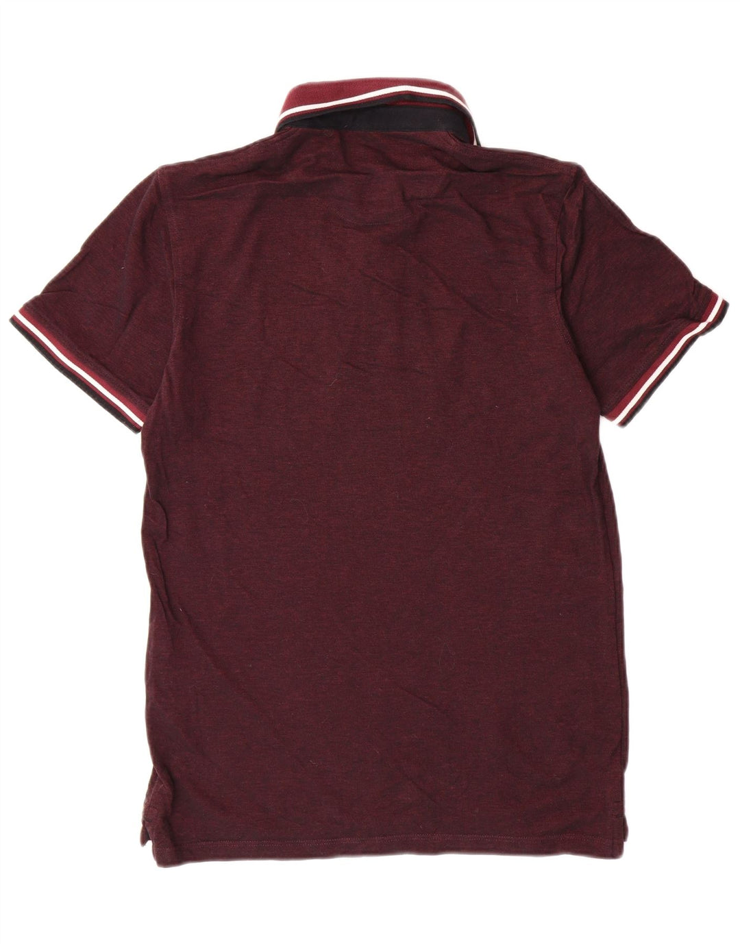 JACK & JONES Herren-Poloshirt aus mittlerer burgunderroter Baumwolle