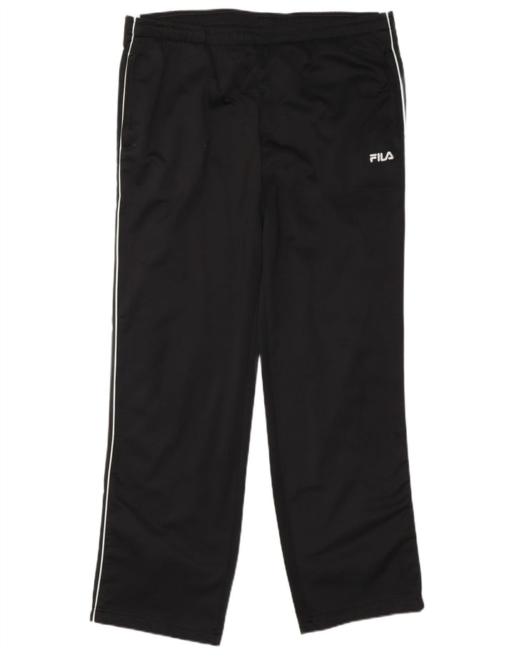 Fila Herren-Trainingshose, groß, schwarzes Colourblock-Polyester