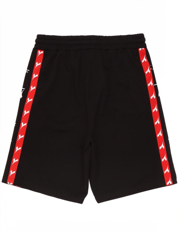 Diadora Jungen-Sportshorts mit Grafik, 11–12 Jahre, schwarzes Colourblock-Polyester