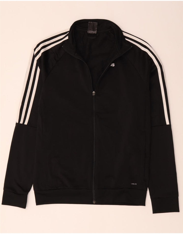 Adidas Herren Climalite Trainingsanzug Top Jacke XS Schwarz Polyester