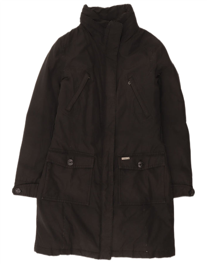 Woolrich Damen Wattierter Mantel UK 10 Small Schwarz