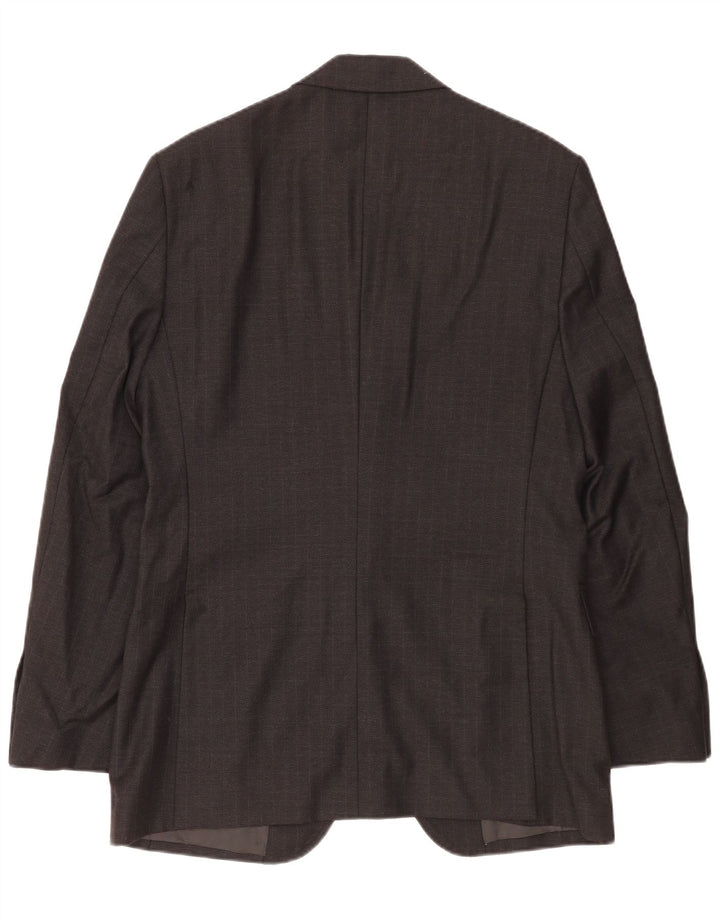 DOLCE & GABBANA Herren-Blazer mit 2 Knöpfen, UK 38, Mittelgrau kariert