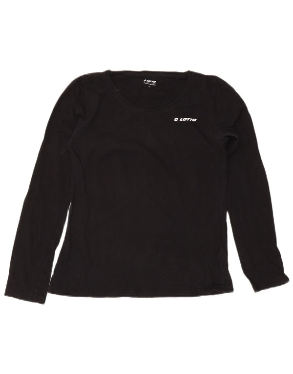 Lotto Damen Top Langarm US 4 Small Schwarz Baumwolle