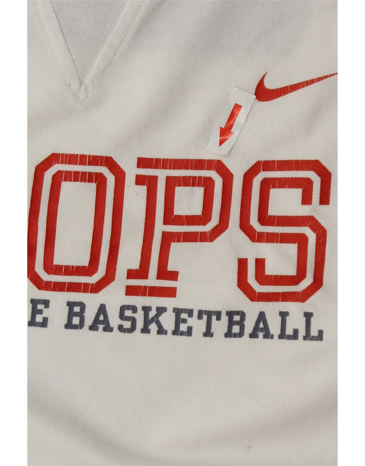 Nike Herren Graphic Top Langarm UK 39/41 Mittelweiße Baumwolle