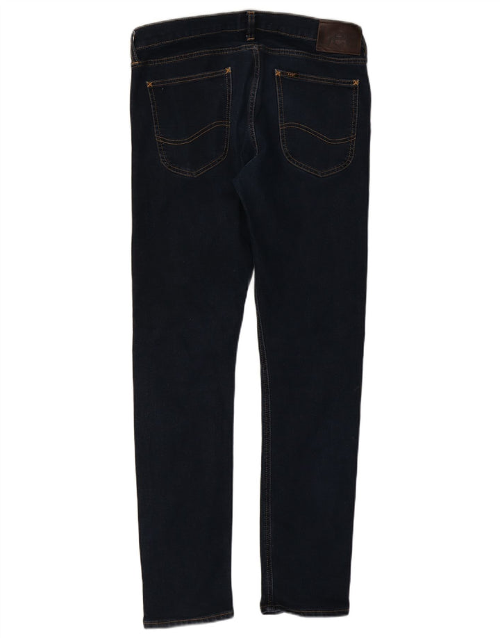 LEE Womens Luke Slim Jeans W32 L32 Navy Blue Cotton