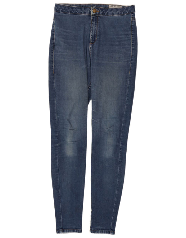 Marks & Spencer Damen Super Skinny Jeans UK 12 Medium W30 L29 Marineblau