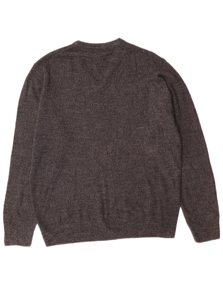 DOCKERS Herren-Pullover mit V-Ausschnitt, groß, Acryl, Grau
