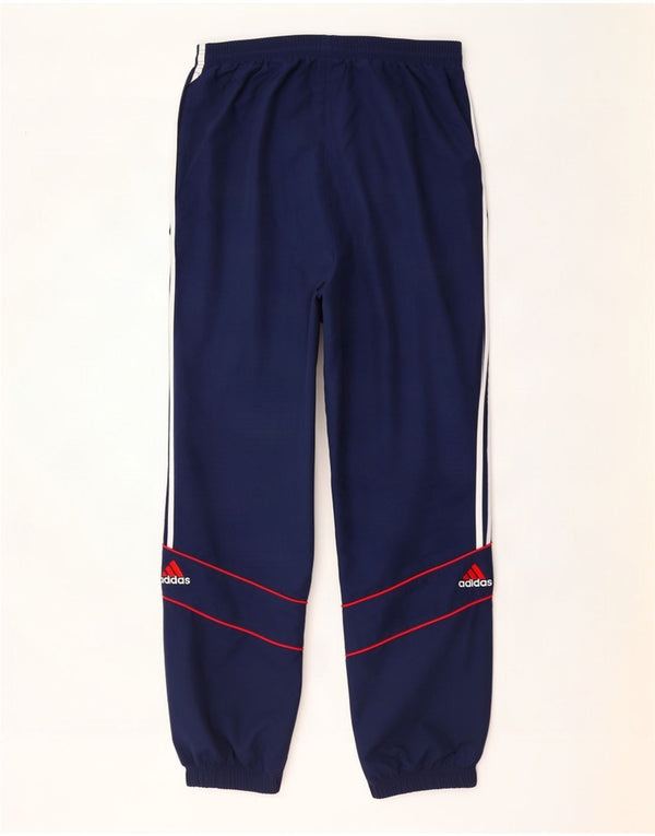 Adidas Mens Tracksuit Trousers Joggers Large Navy Blue Polyester