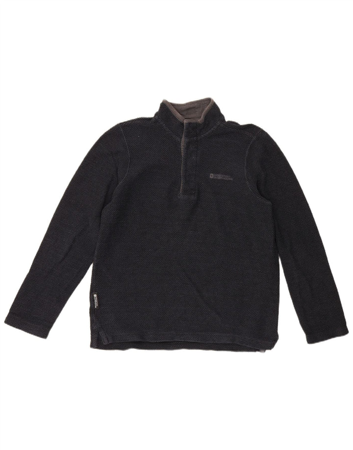 Mountain Warehouse Herren-Sweatshirt mit Knopfkragen, Größe S, Marineblau