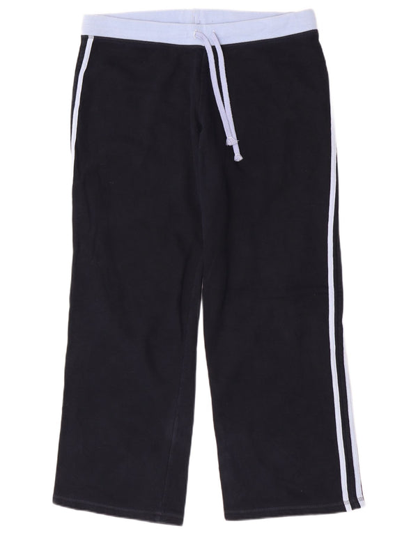 Marks & Spencer Womens Tracksuit Trousers UK 16 Large  Navy Blue Cotton