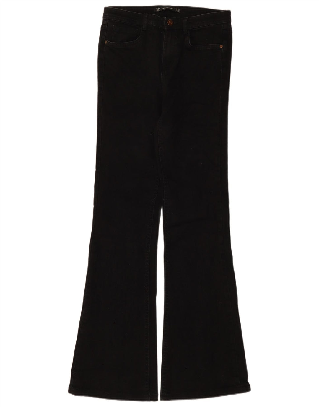 Zara Damen Schlagjeans EU 36 XS W26 L32 Schwarz