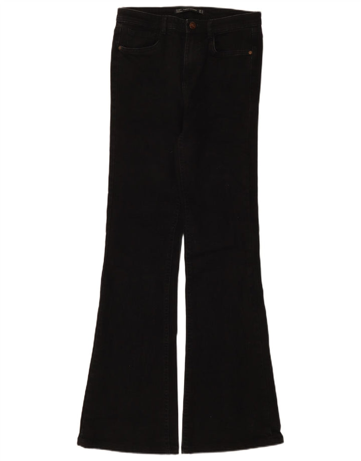 Zara Damen Schlagjeans EU 36 XS W26 L32 Schwarz