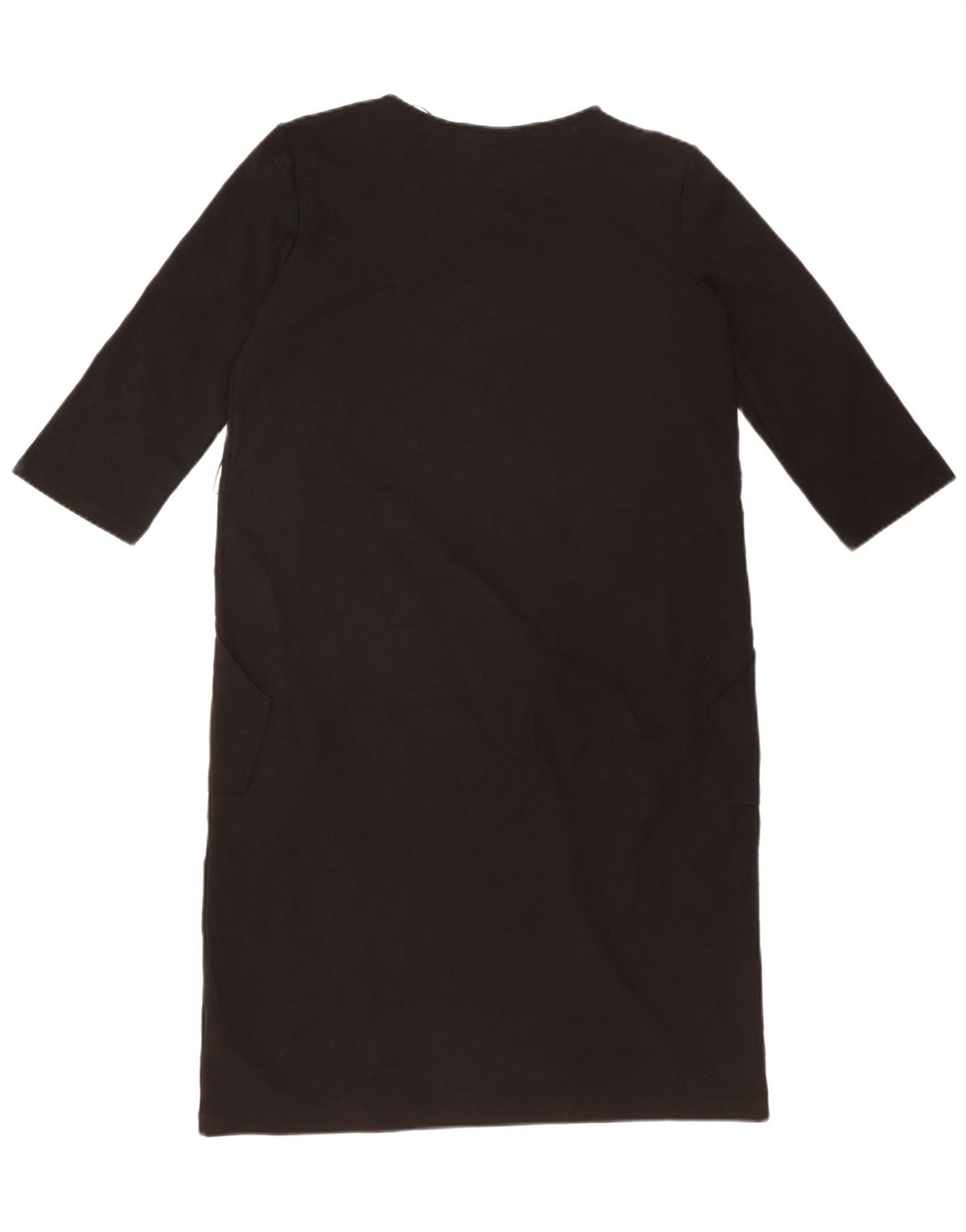 ZARA Damen Etuikleid mit 3/4-Ärmeln, Gr. 44, Schwarz, Polyester