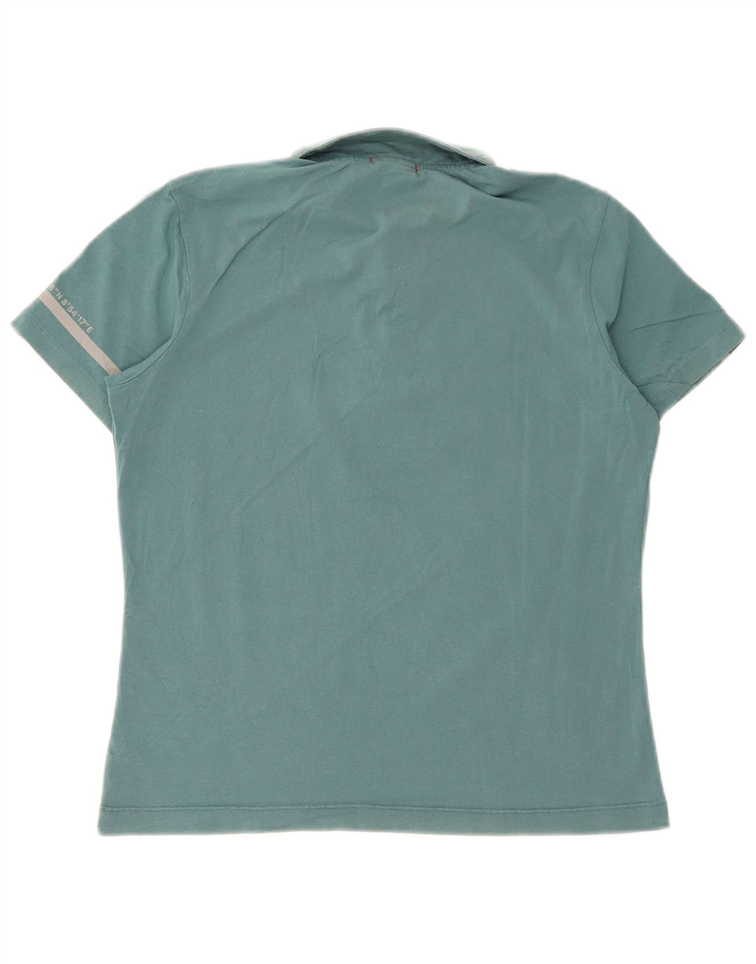 Slam Damen Poloshirt UK 14 Large Blau Baumwolle