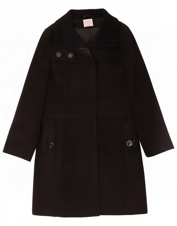Oasis Damenmantel UK 12 Medium Black Cotton