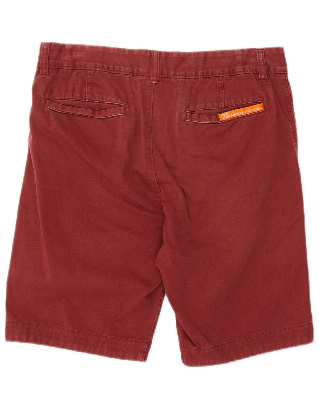 Superdry Herren Chino-Shorts, Größe S, Größe 32, Kastanienbraun, Baumwolle
