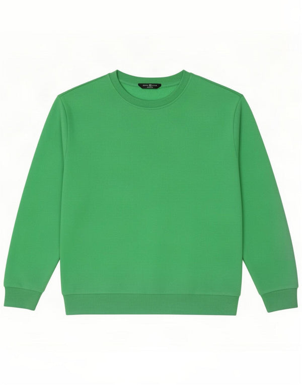 Marks & Spencer Damen-Sweatshirt-Pullover in Übergröße, UK 14, Mittelgrün