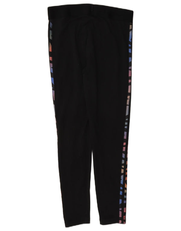 Adidas Damen Graphic Leggings UK 12/14 Mittelschwarze Baumwolle