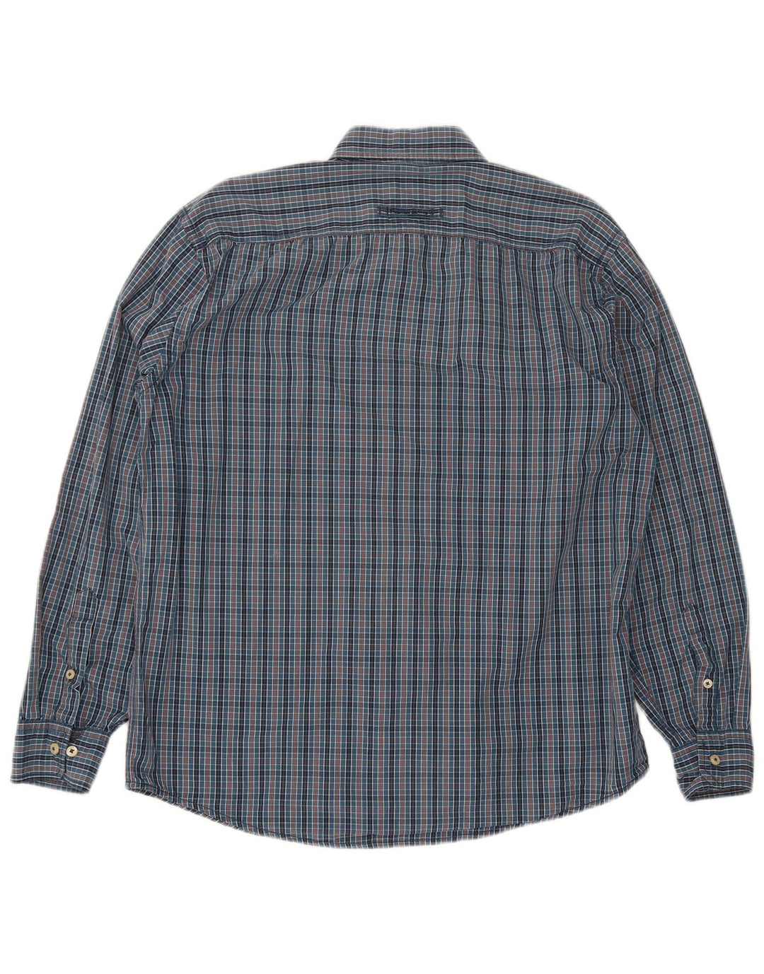Camel Active Herrenhemd, groß, marineblau, Gingham-Baumwolle