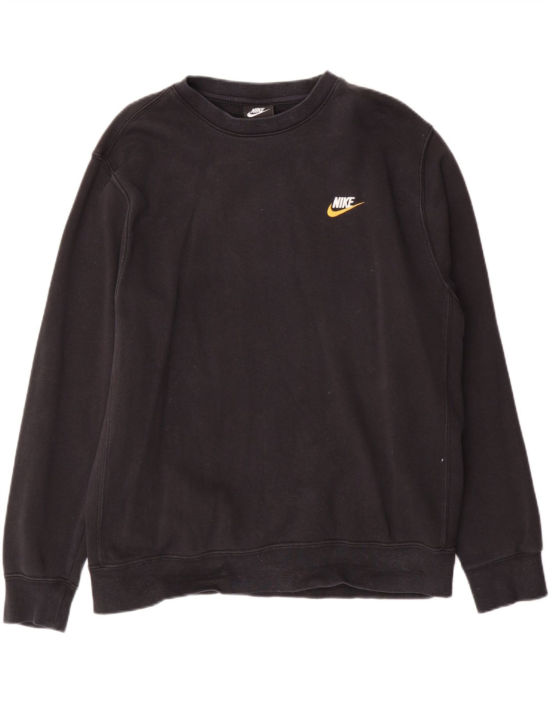 Nike Herren-Sweatshirt-Pullover, groß, schwarze Baumwolle