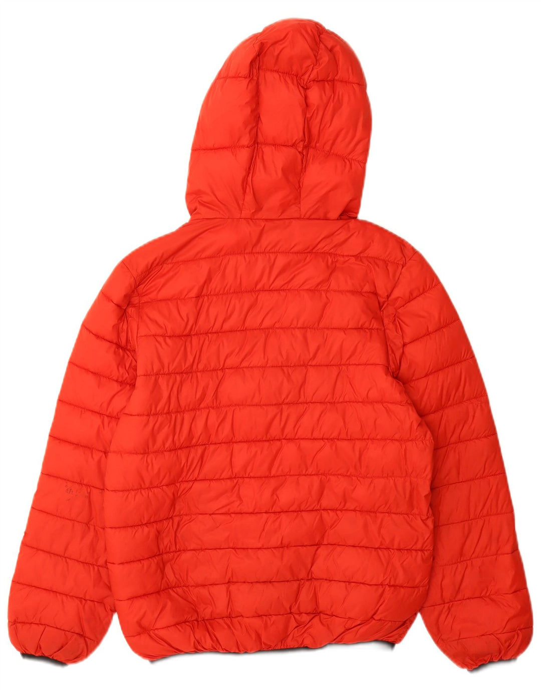 Benetton Wattierte Jungenjacke mit Kapuze, 10–11 Jahre, rotes Polyamid