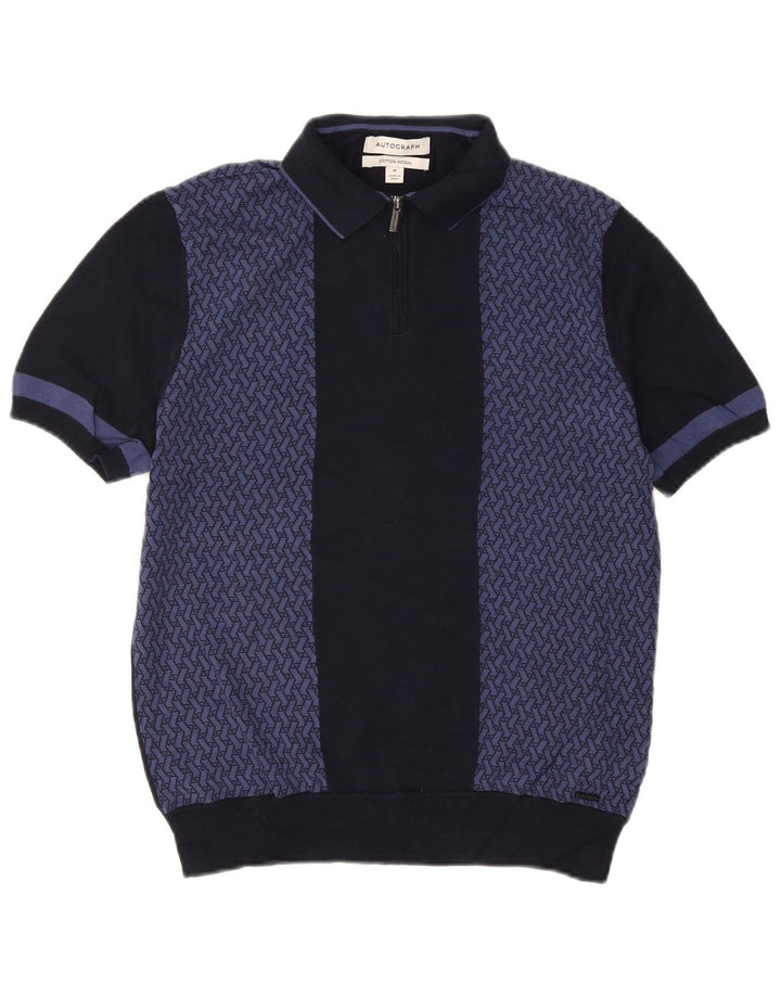 Marks & Spencer Herren Autograph Polo Neck Pullover Pullover Medium Marineblau