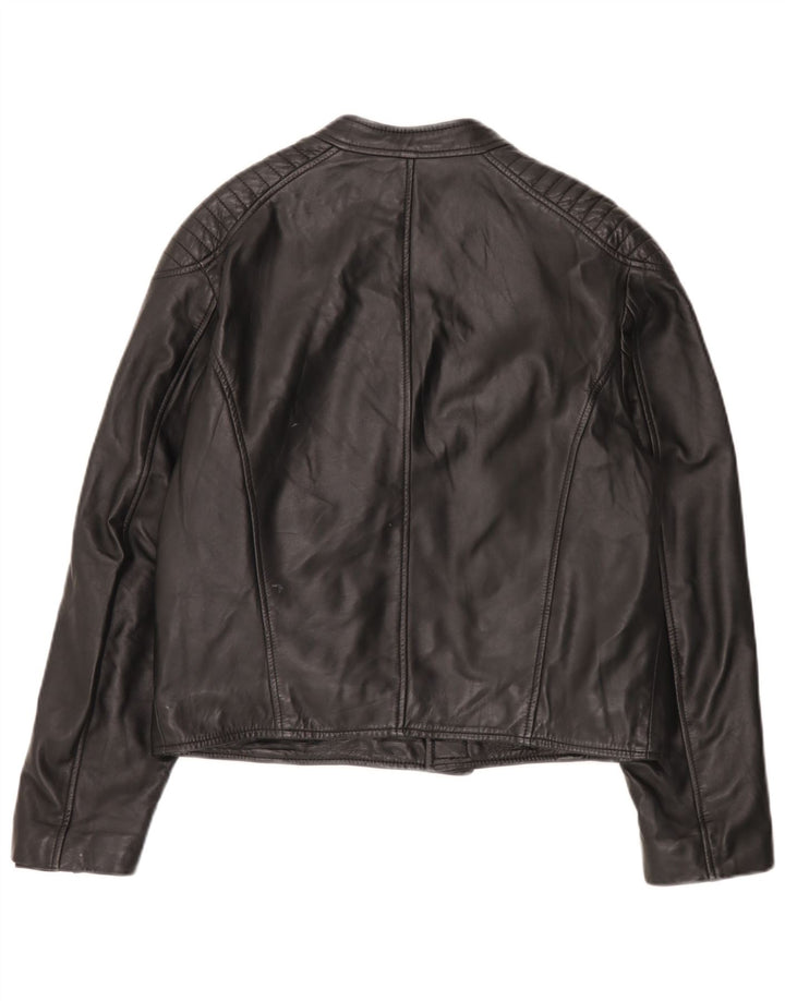 Basile Herren Lederjacke UK 38 Medium Schwarz