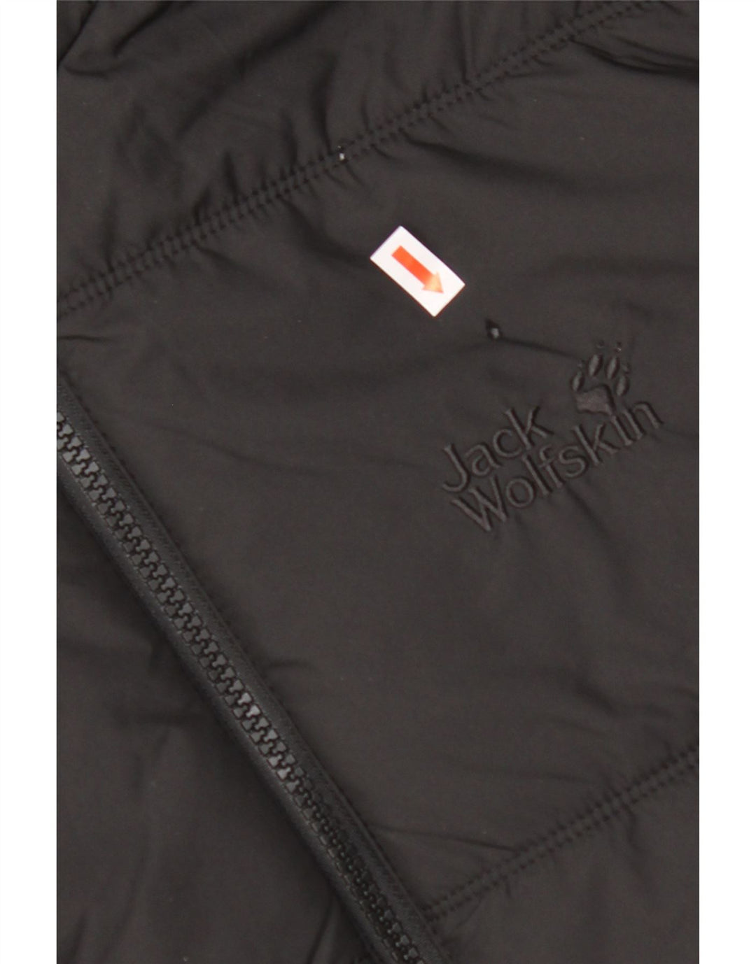 JACK WOLFSKIN Wattierte Herrenjacke mit Kapuze, UK 40, Mittelschwarz, Polyester