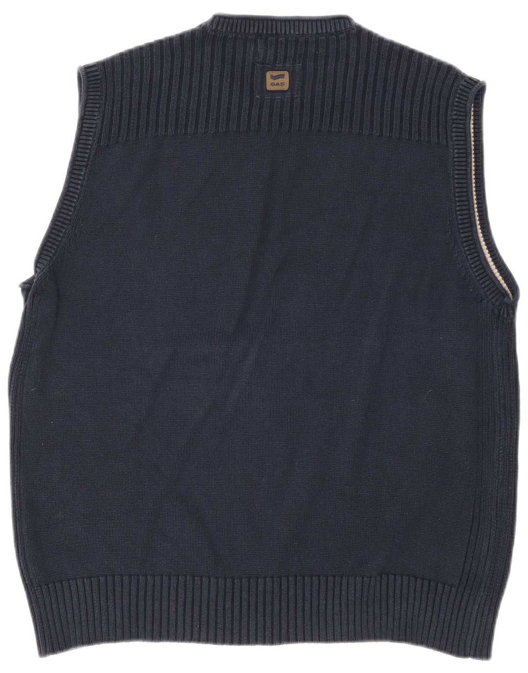 Gas Herren Weste Tank Top 2XL Marineblau Baumwolle
