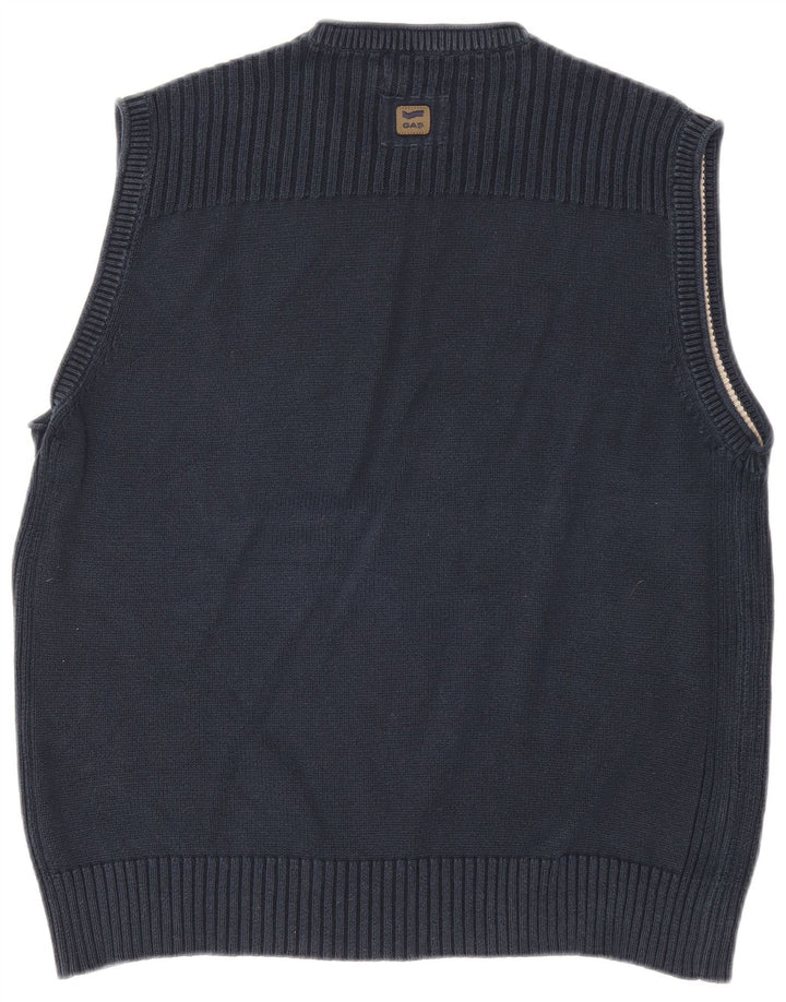 Gas Herren Weste Tank Top 2XL Marineblau Baumwolle