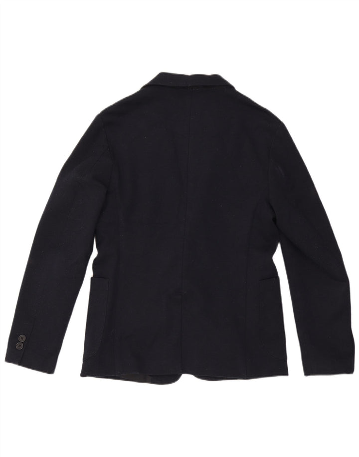 Zara Herren-Blazer mit 2 Knöpfen, UK 38, mittelmarineblau, Polyester