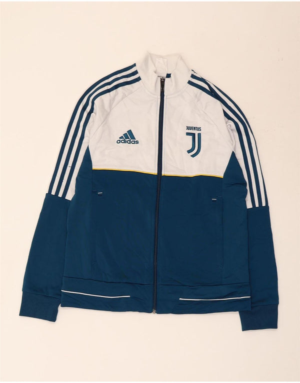 Adidas Juventus-Trainingsanzug-Oberteil für Jungen, 13–14 Jahre, blaues Farbblockdesign