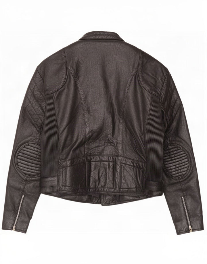Vintage Herren Leder Bikerjacke UK 44 2XL Schwarz