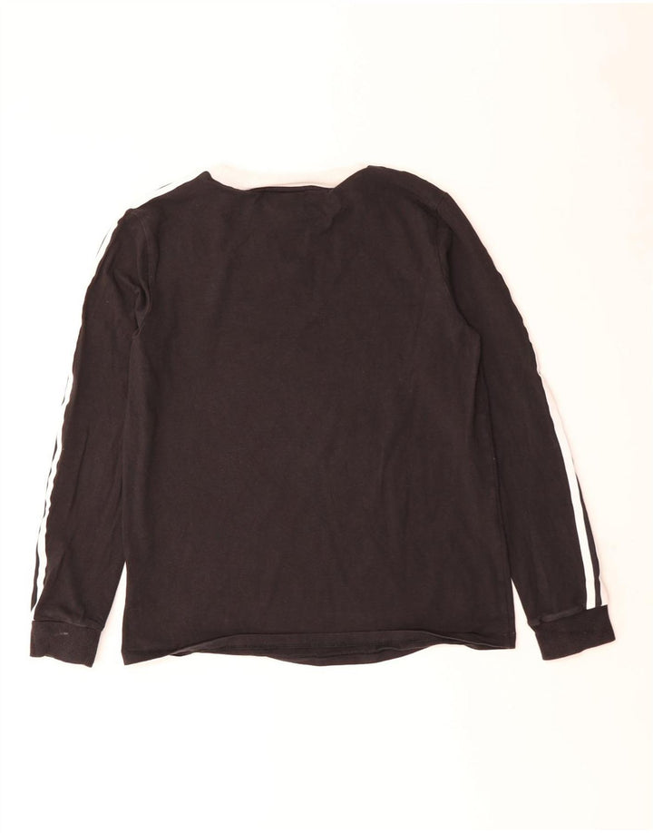 Adidas Damen Top Langarm UK 16 Large Schwarz