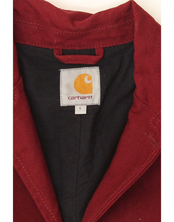 Carhartt Herren 3-Knopf-Blazerjacke UK 40 Large Burgund