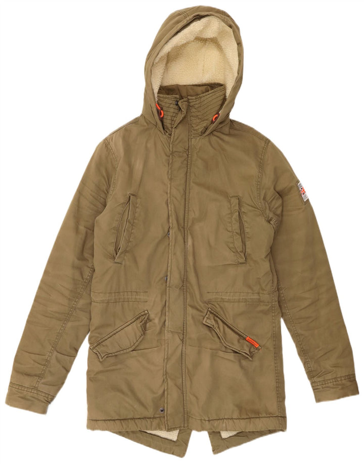 SUPERDRY Herren The Rookie Sherpa Parka mit Kapuze, Größe 36, Khaki