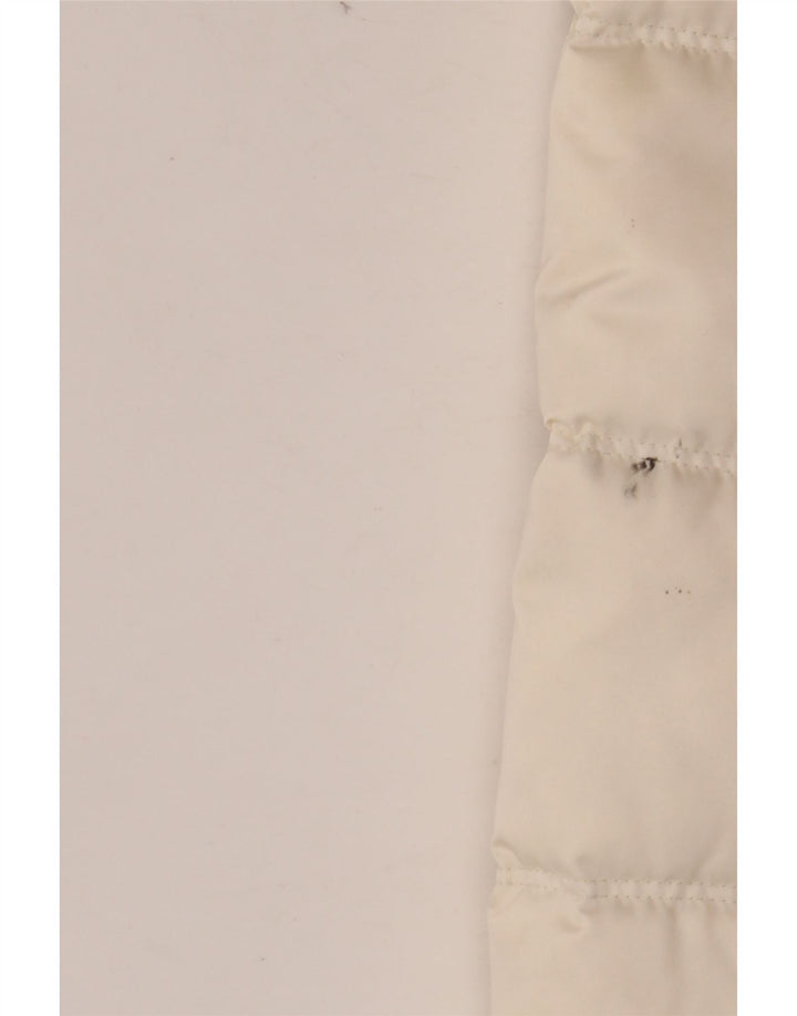 CALVIN KLEIN JEANS Damen Übergroße wattierte Jacke UK 10 Small Off White