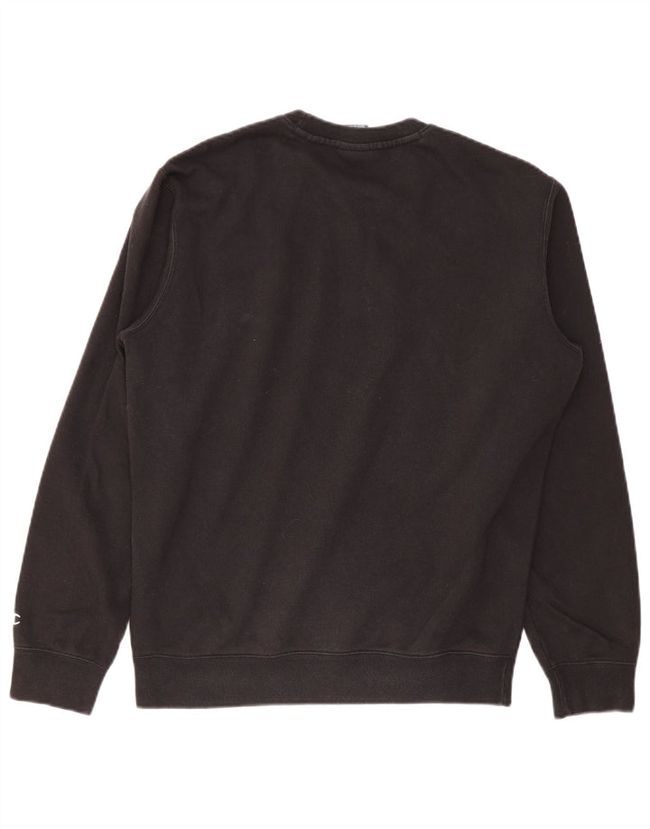CHAMPION Mens Graphic Sweatshirt Jumper Medium Black Cotton
