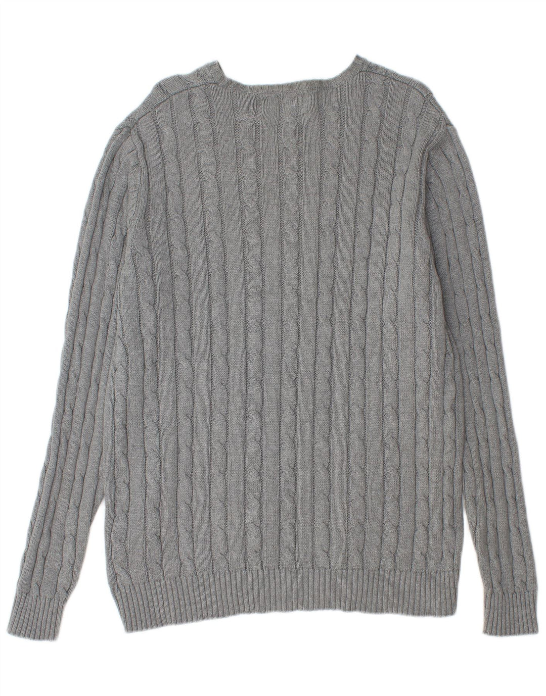 Marks & Spencer Herren Blue Harbor U-Boot-Ausschnitt-Pullover, Größe L, Grau