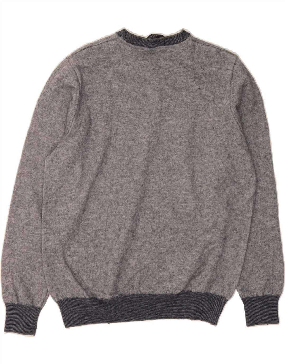 HARMONT & BLAINE Mens Crew Neck Jumper Sweater Small Grey Vintage Harmont & Blaine and Second-Hand Harmont & Blaine from Messina Hembry 