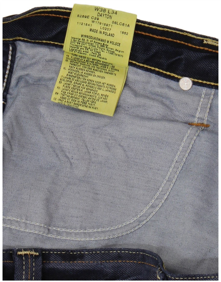 WRANGLER Herren Dayton Straight Jeans W38 L31 Blaue Baumwolle