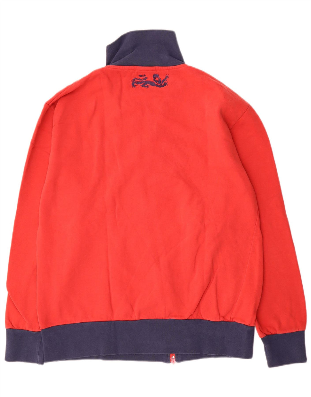 Umbro Herren-Trainingsanzug-Oberteil, Jacke, XL, rote Farbblock-Baumwolle