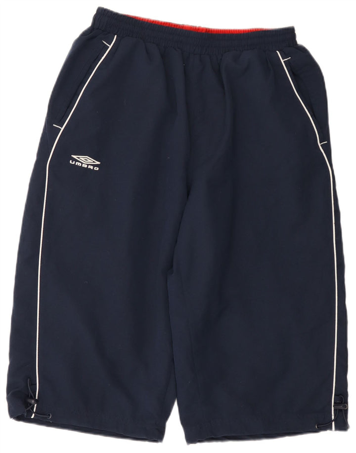 Umbro Herren-Sportshorts mit Grafik, groß, marineblaues Polyester