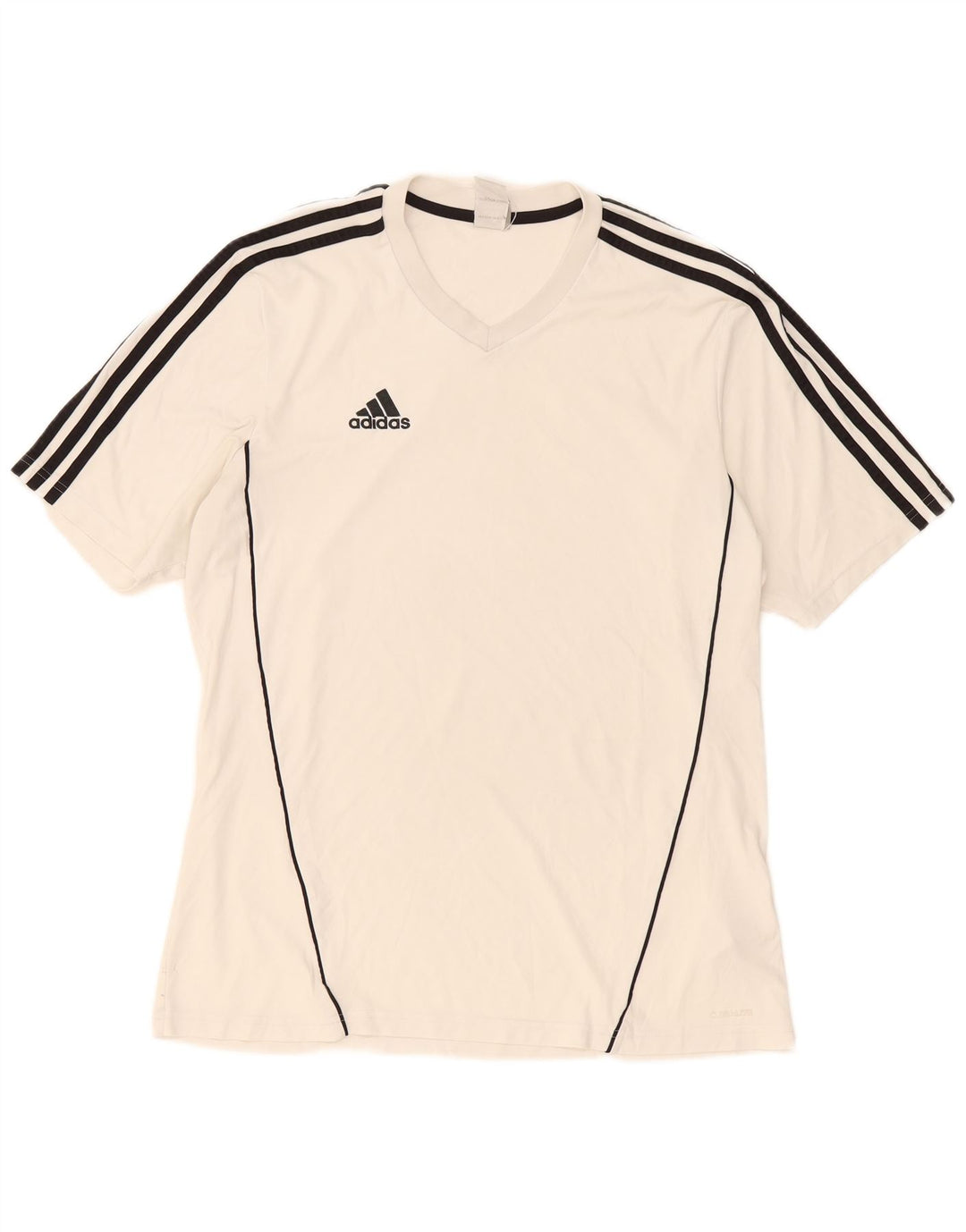 Adidas Herren Climalite T-Shirt Top Large Weiß Polyester