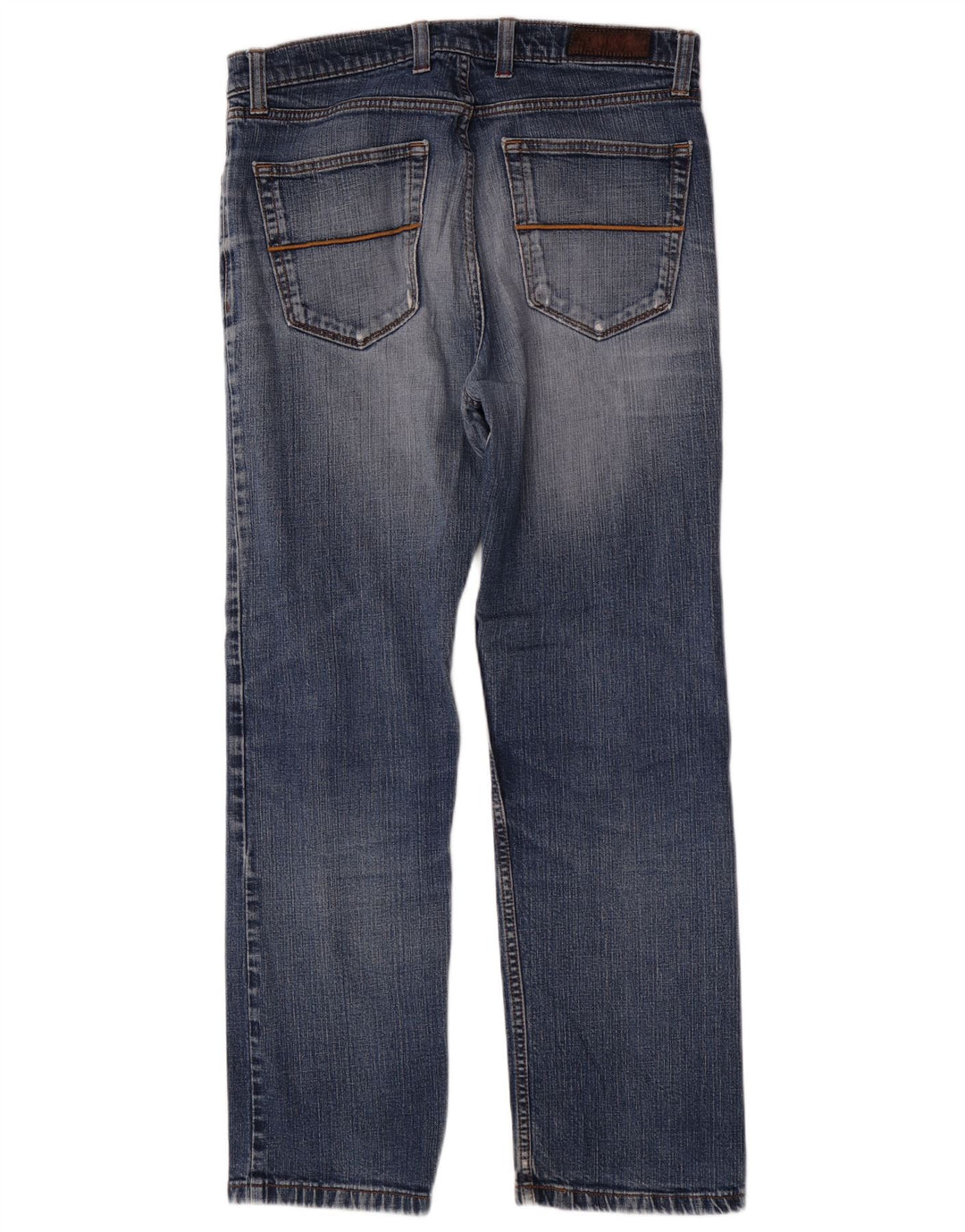 Marks & Spencer Herren Regular Straight Jeans W34 L29 Blaue Baumwolle