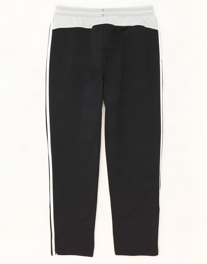 Adidas Herren-Trainingshose, UK, Größe 44/46, groß, schwarzes Colourblock-Polyester