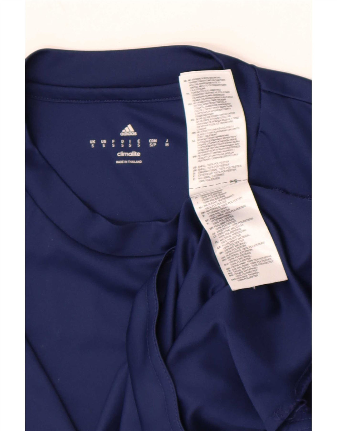Adidas Herren Climalite T-Shirt Top Small Marineblau Polyester