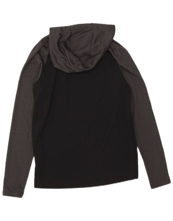 Nike Herren-Oberteil mit Kapuze, langärmlig, Größe S, Schwarz, Colourblock-Polyester