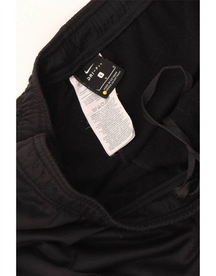 Nike Herren-Trainingshose, groß, aus schwarzem Polyester